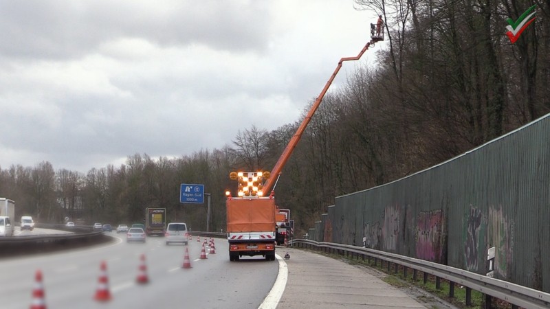 Sturmtief “Sabine” – A45: Aufräumarbeiten nach Orkan – Autobahn am Montag zum Teil frei gegeben