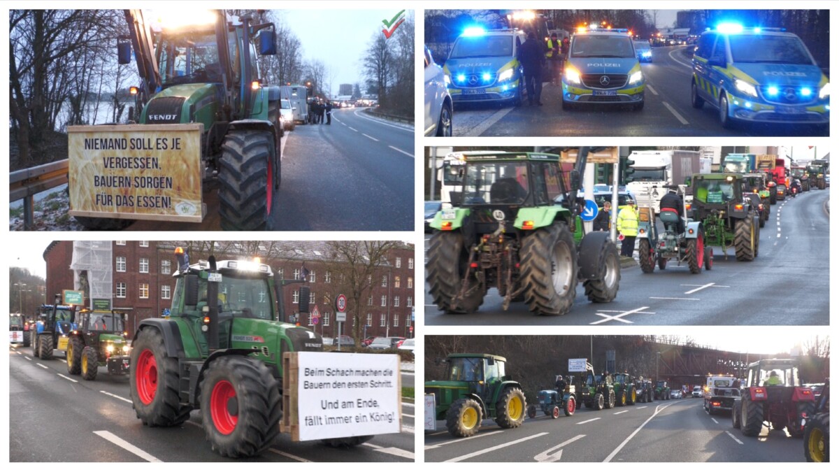 2024 01 08 - Bauern-Proteste Aktionswoche | Bauern-Blockade Mit Trecker ...