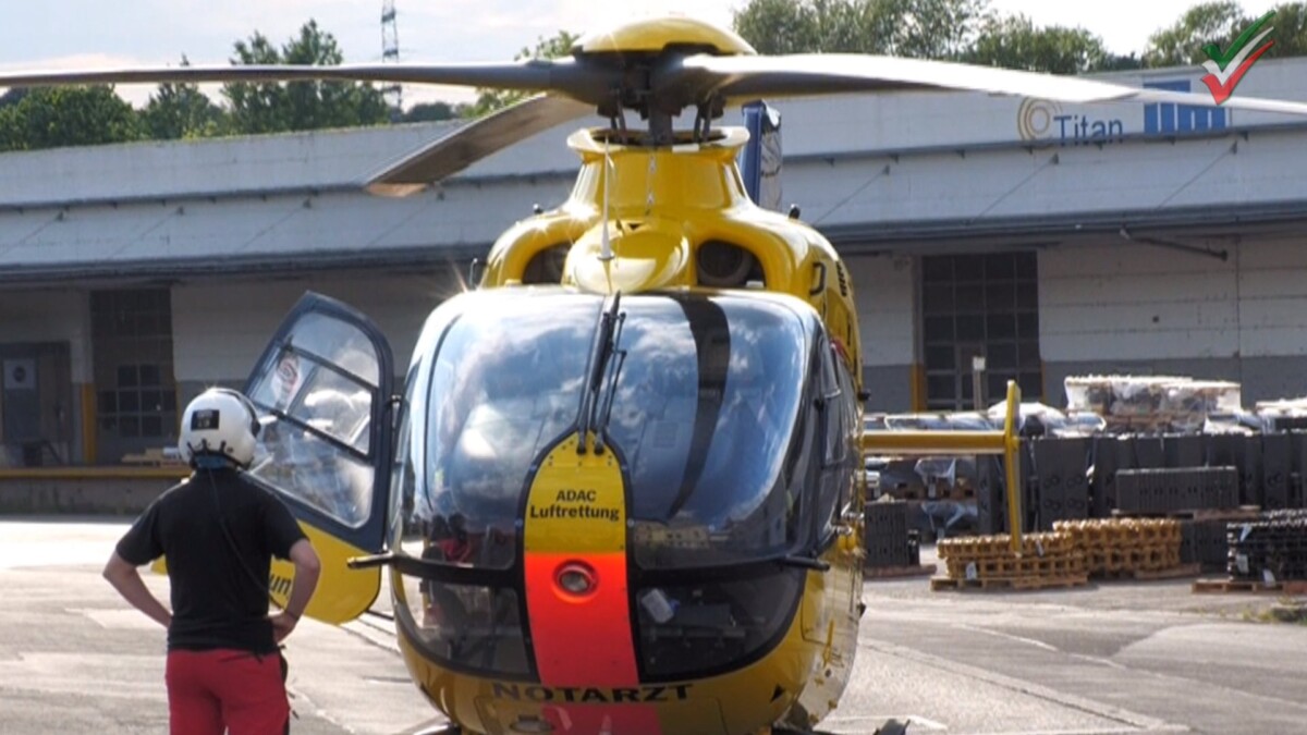 Schwerer Unfall mit zwei Fahrrad fahrenden Kindern