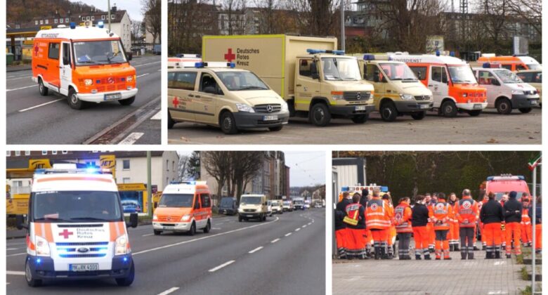 Alarmfahrten / Einsatzfahrten Hagen HiOrg-Betreuungsgruppen EE01 – EE04 Übung! Max Bahr