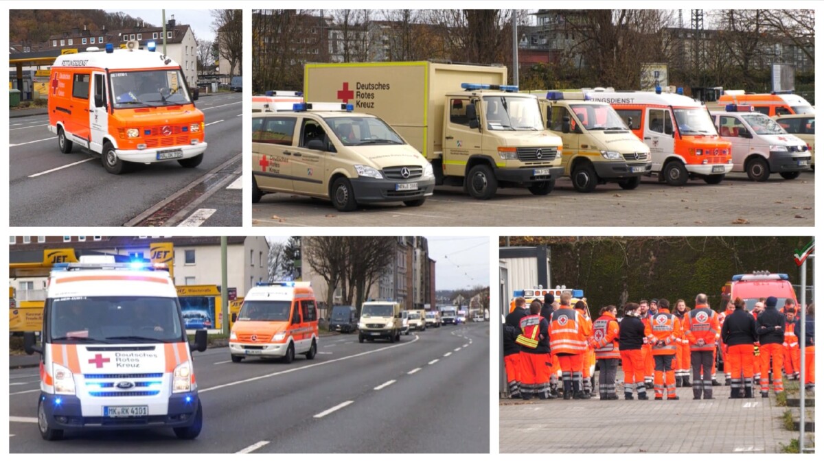 Alarmfahrten / Einsatzfahrten Hagen HiOrg-Betreuungsgruppen EE01 – EE04 Übung! Max Bahr