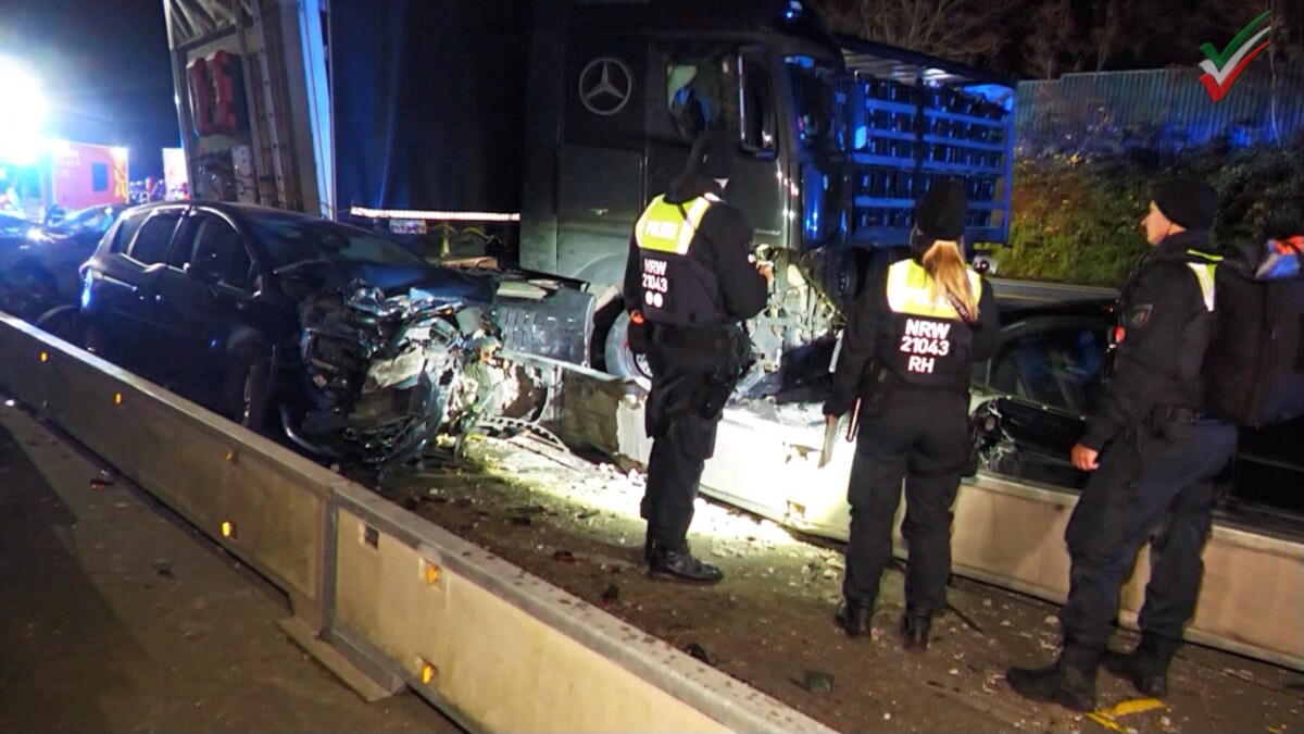 A46/A1 – Lkw-Fahrer sorgt für Chaos auf mehreren Autobahnen – 50 Unfälle, 19 Verletzte