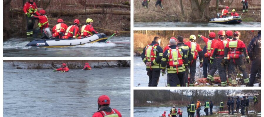 Leblose Person in Lenne entdeckt – Strömungsetter der Feuerwehr Hagen im Einsatz