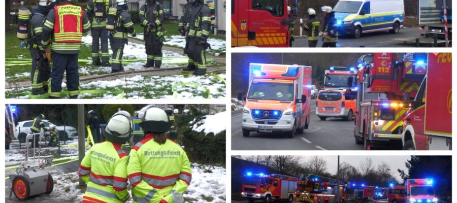 Feuerwehr Großeinsatz nach Verpuffung in Wetter (Ruhr) – Kripo, LKA vor Ort