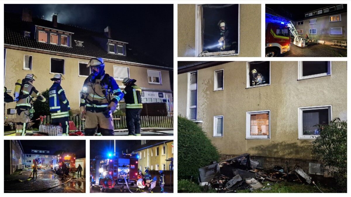 Wohnungsbrand in Schwerte – Zwei Verletzte – Schneller Feuerwehreinsatz