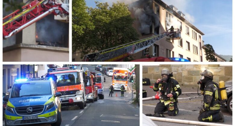 Ausgedehnter Wohnungsbrand in Mehrfamilienhaus in Wehringhausen