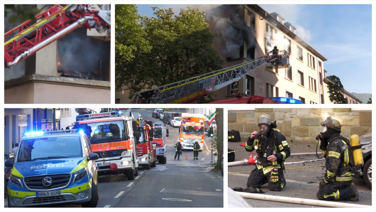 Ausgedehnter Wohnungsbrand in Mehrfamilienhaus in Wehringhausen