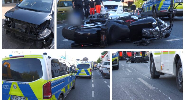 Schwerer Motorradunfall in Haspe – Harley-Fahrer schwer verletzt