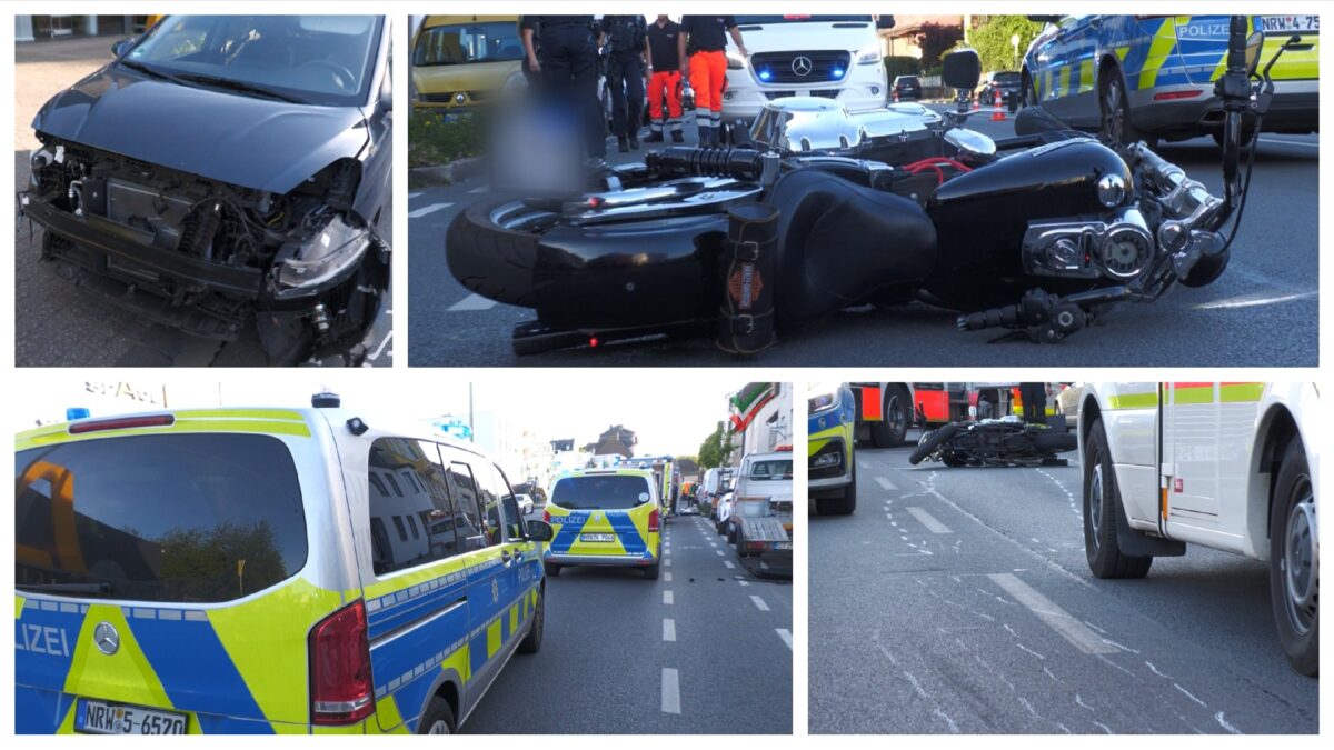 Schwerer Motorradunfall in Haspe – Harley-Fahrer schwer verletzt