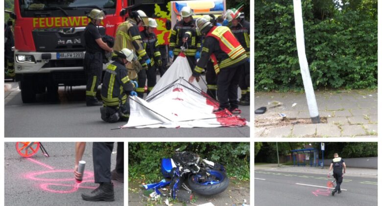 Schwerer Motorradunfall: Probefahrt endet tragisch – Motorradfahrer in Lebensgefahr