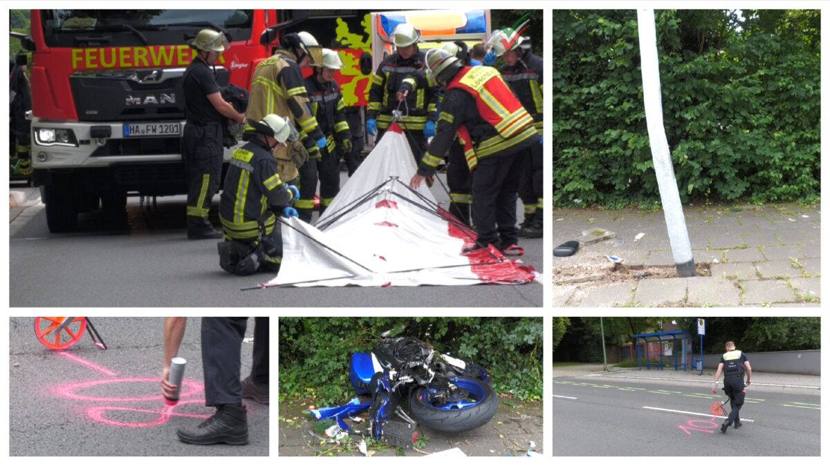 Schwerer Motorradunfall: Probefahrt endet tragisch – Motorradfahrer in Lebensgefahr