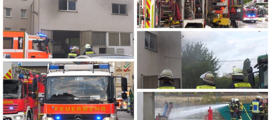 Brand in Spedition – Werkstatt verraucht – Feuer schnell unter Kontrolle