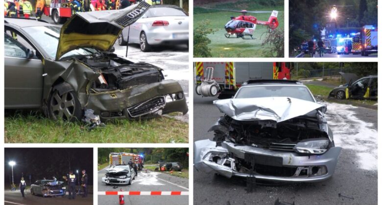 Hagen-Rummenohl: Audi kracht in geparkten VW – 2 Schwerverletzte – 2 RTH im Einsatz