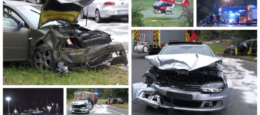 Hagen-Rummenohl: Audi kracht in geparkten VW – 2 Schwerverletzte – 2 RTH im Einsatz