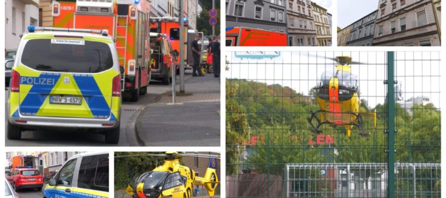 Schock in Hagen: Kleinkind stürzt aus dritter Etage – Rettungshubschrauber im Einsatz