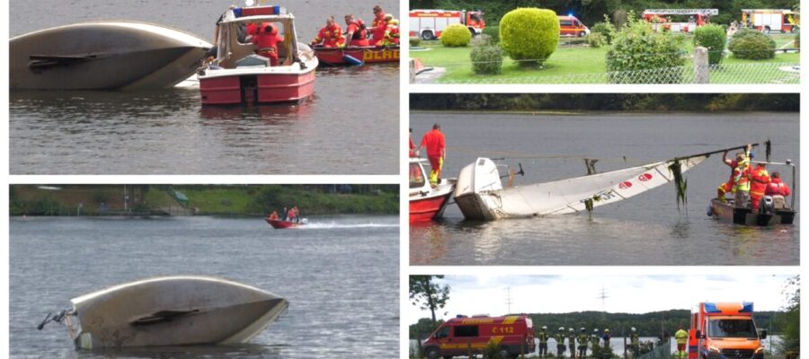 Segelboot kentert auf dem Harkortsee – Feuerwehr & DLRG retten 83-jährigen Segler!