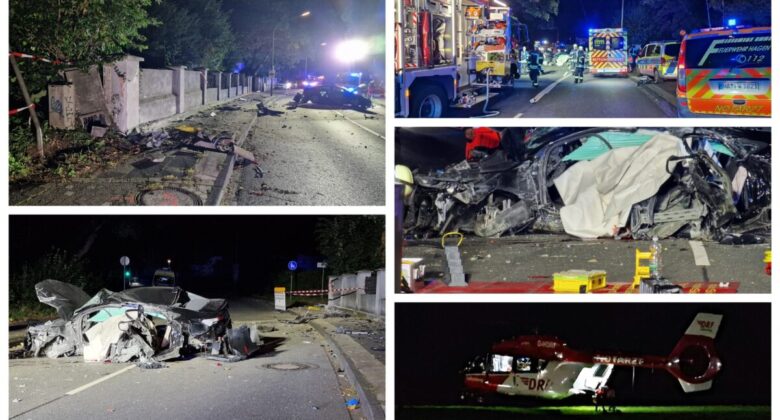 Tödlicher Unfall in Hagen-Haspe – 20-Jähriger stirbt, zwei junge Frauen schwer verletzt