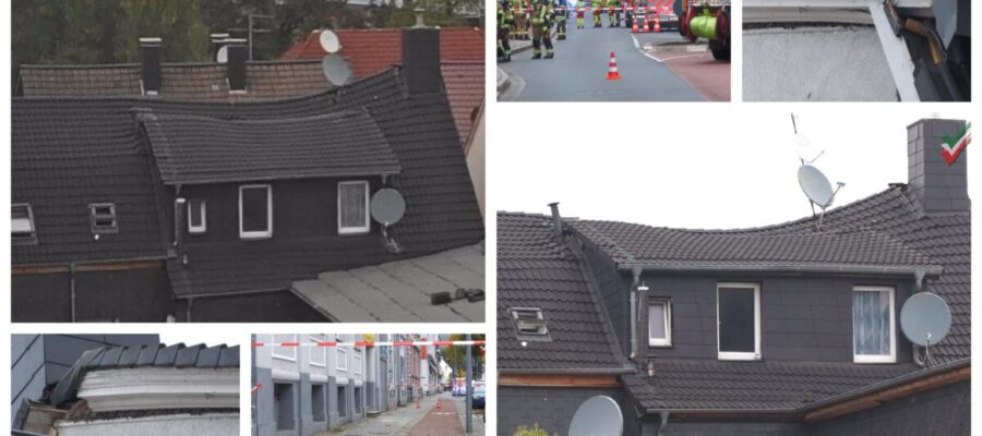 Teileinsturz eines Daches: Feuerwehr- und THW-GroĂźeinsatz in Gevelsberg Teileinsturz eines Daches: Feuerwehr- und THW-GroĂźeinsatz in Gevelsberg