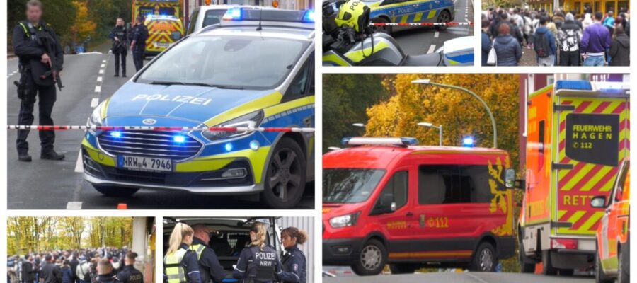Amokalarm an Schule in Hagen-Wehringhausen – Großeinsatz! | Polizei gibt Entwarnung