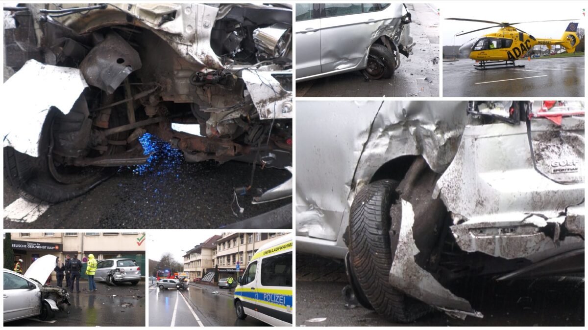 Schwerer Verkehrsunfall in Hagen-Hohenlimburg – Medizinischer Notfall, RTH im Einsatz
