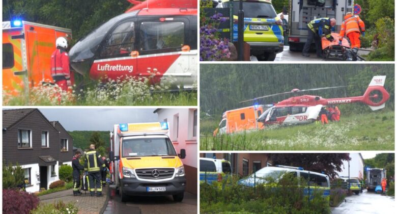 Frau lebensgefährlich verletzt aufgefunden – Ehemann unter Tatverdacht – RTH im Einsatz