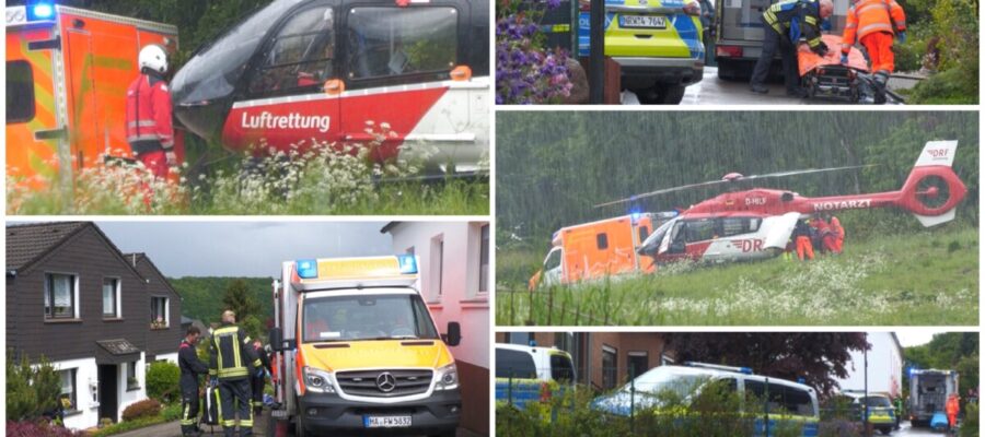 Frau lebensgefährlich verletzt aufgefunden – Ehemann unter Tatverdacht – RTH im Einsatz